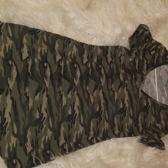 southern fried chics Dresses & Skirts - Army plc neck dress